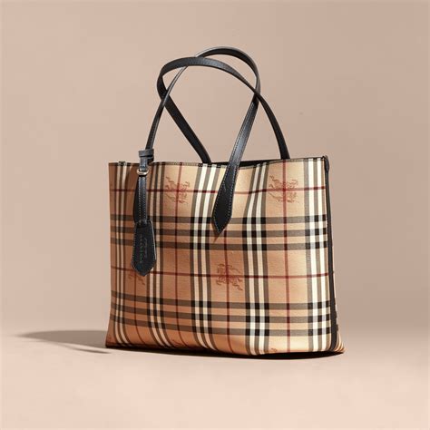 burberry reversible check tote|burberry reversible tote large.